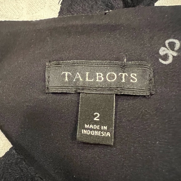 Talbots Black & White Polka Dot Dress - Picture 2 of 16